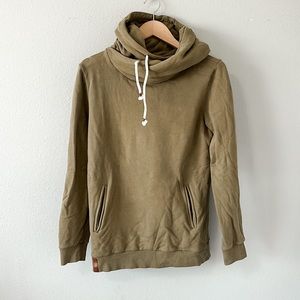 Ampersand Avenue Green Hooded Sweatshirt Medium